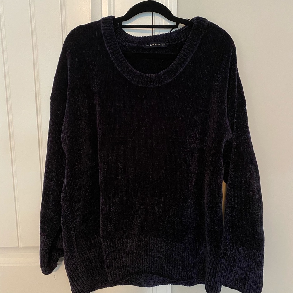 Navy Chenille Sweater